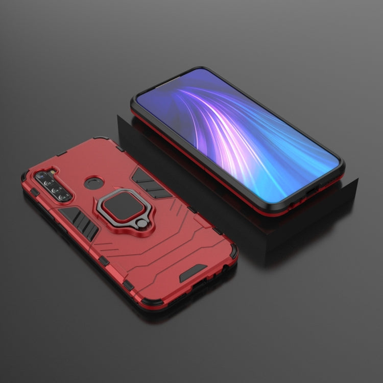 For Xiaomi Redmi Note 8T Shockproof PC + TPU Protective Case with Magnetic Ring Holder