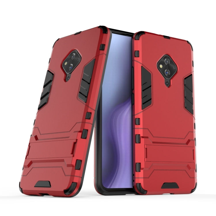 For Vivo S5 Shockproof PC + TPU Protective Case with Invisible Holder