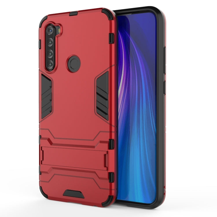 For Xiaomi Redmi Note 8T Shockproof PC + TPU Protective Case with Invisible Holder