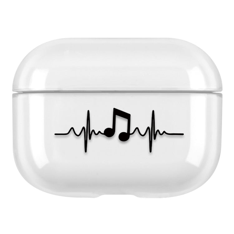 For AirPods Pro Stick Figure Mapping Transparent Earphone Protective Case