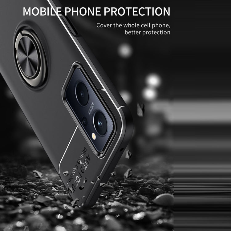 For OPPO A36 / Realme 9i Metal Ring Holder TPU Phone Case