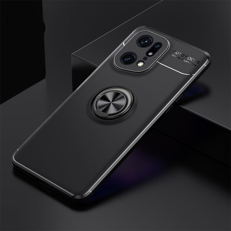 For OPPO Find X5 Pro Metal Ring Holder TPU Phone Case