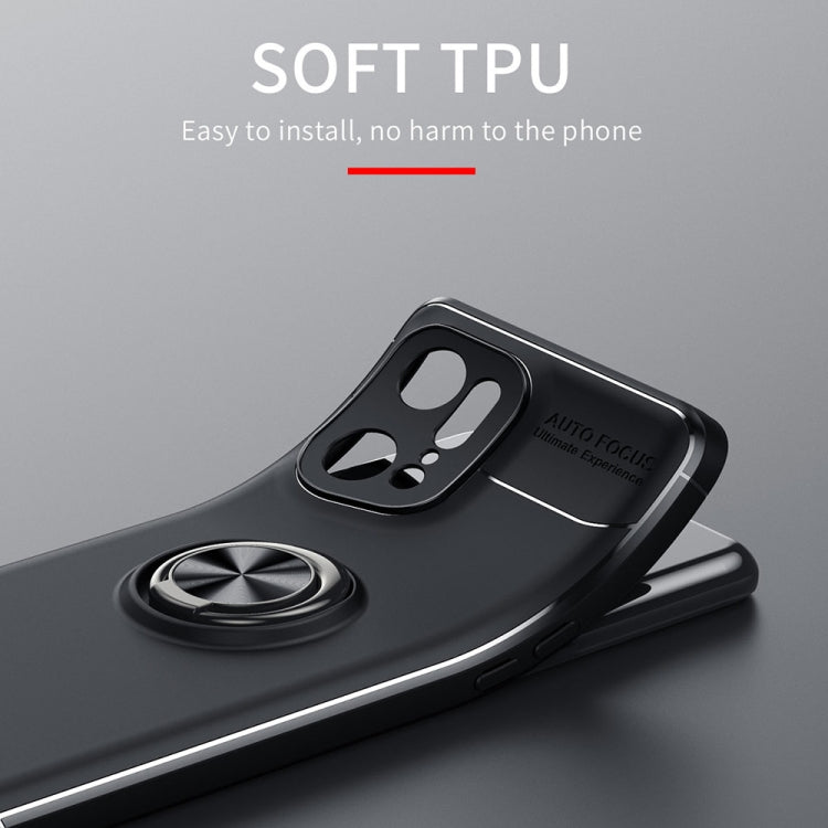For OPPO Find X5 Pro Metal Ring Holder TPU Phone Case
