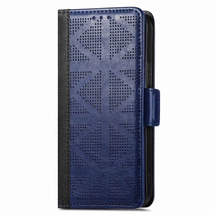 For iPhone 12 mini Grid Leather Flip Phone Case