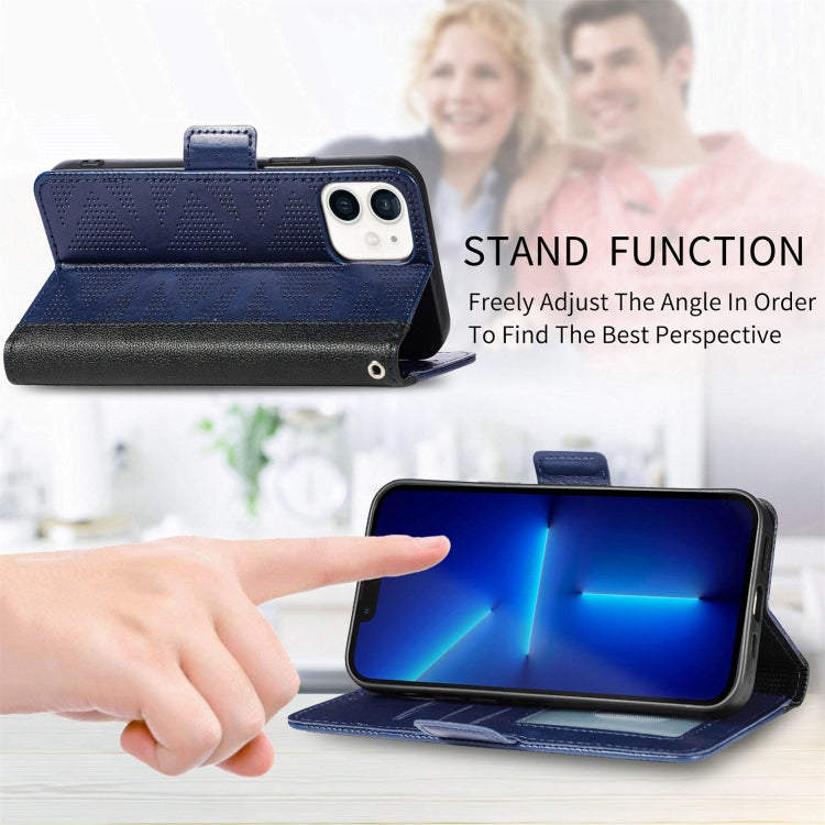 For iPhone 12 / 12 Pro Grid Leather Flip Phone Case