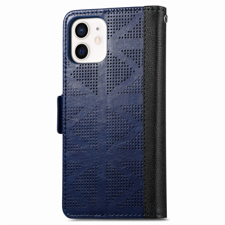 For iPhone 11 Grid Leather Flip Phone Case