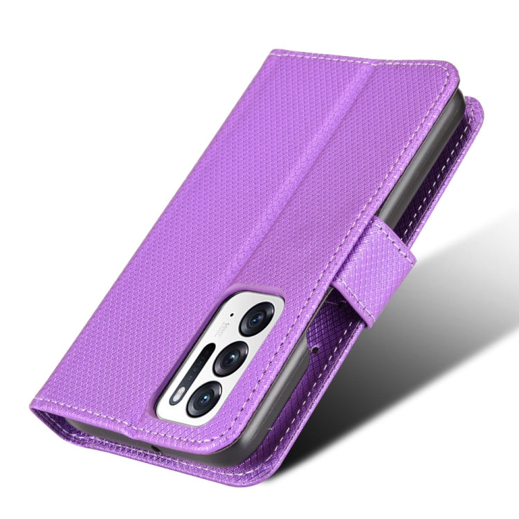 For OPPO Find N Diamond Texture Leather Phone Case