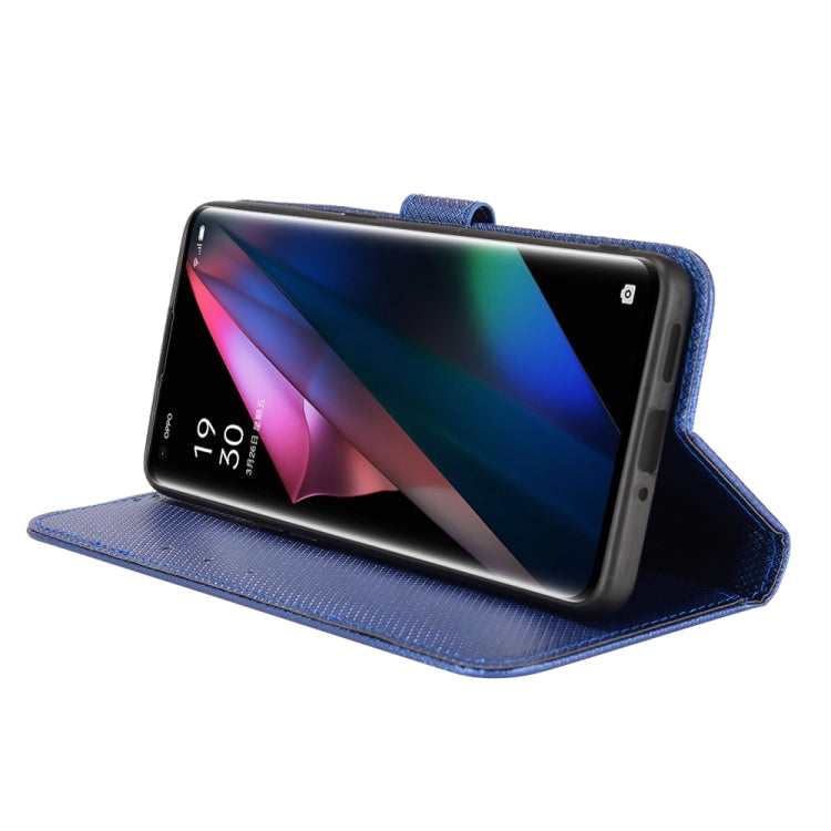 For OPPO Find X3 / Find X3 Pro Diamond Texture Leather Phone Case