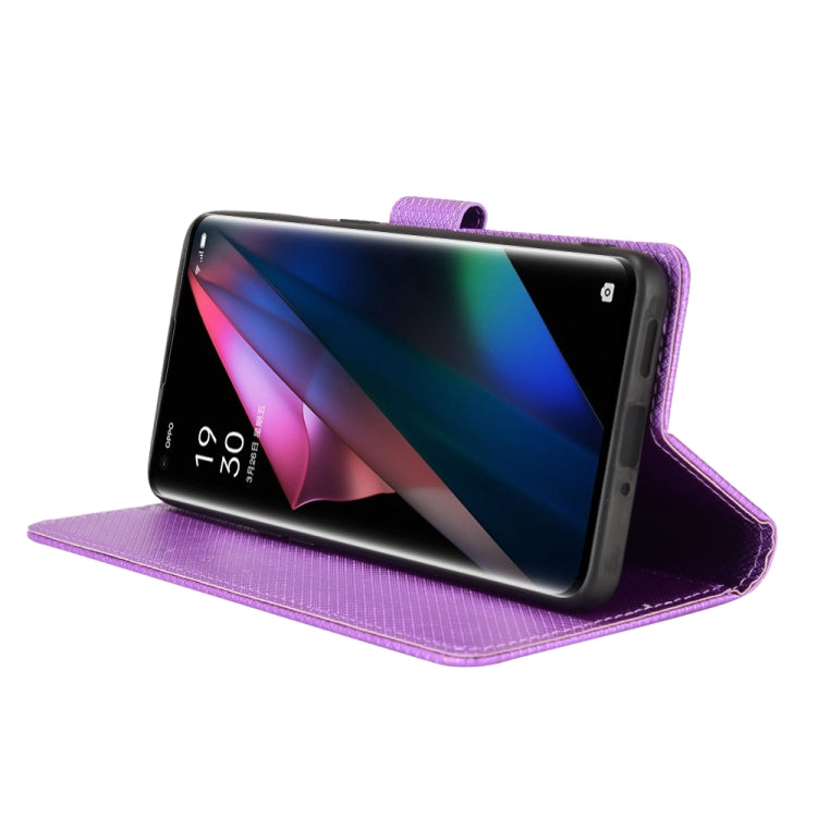 For OPPO Find X3 / Find X3 Pro Diamond Texture Leather Phone Case