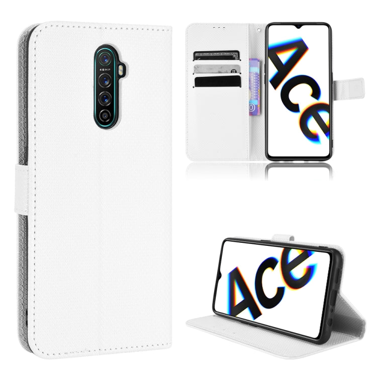 For OPPO Reno Ace / Realme X2 Pro Diamond Texture Leather Phone Case