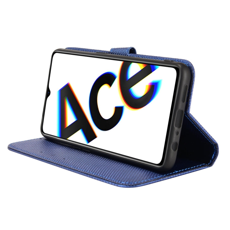 For OPPO Reno Ace / Realme X2 Pro Diamond Texture Leather Phone Case