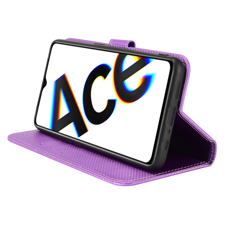 For OPPO Reno Ace / Realme X2 Pro Diamond Texture Leather Phone Case