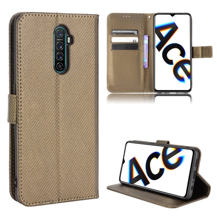 For OPPO Reno Ace / Realme X2 Pro Diamond Texture Leather Phone Case