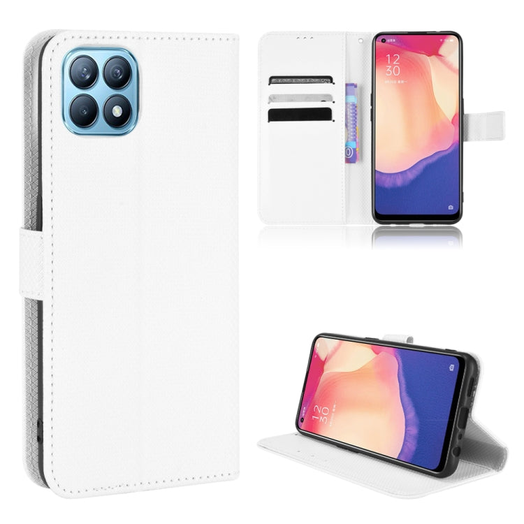 For OPPO Reno4 SE Diamond Texture Leather Phone Case
