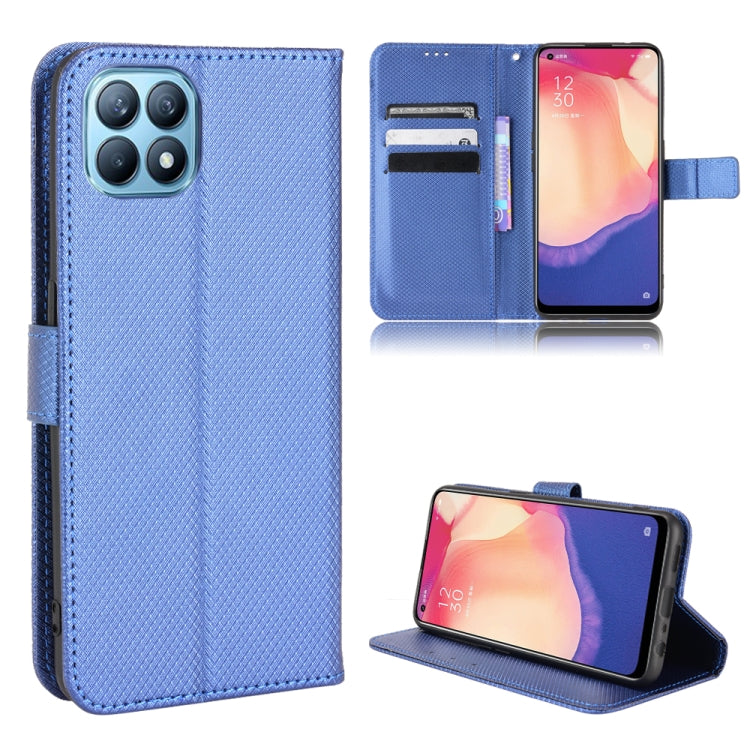For OPPO Reno4 SE Diamond Texture Leather Phone Case