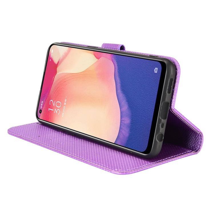 For OPPO Reno4 SE Diamond Texture Leather Phone Case