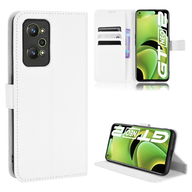 For OPPO Realme GT Neo2 / Realme GT2 Diamond Texture Leather Phone Case