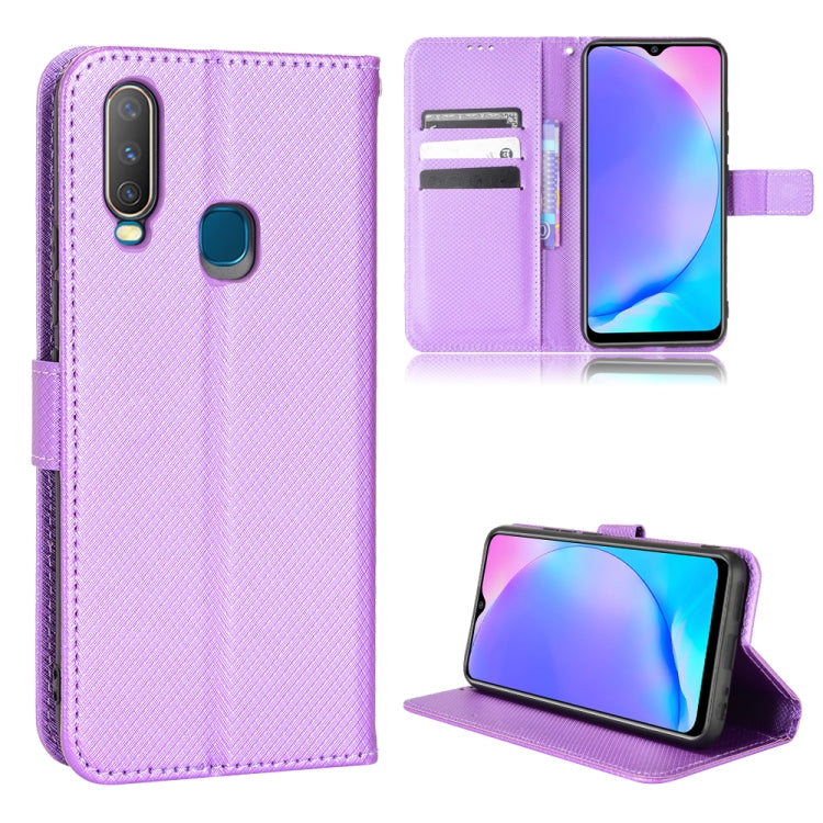 For vivo Y17 / Y15 / Y12 / Y3 / U10 Diamond Texture Leather Phone Case