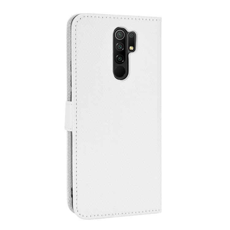 For Xiaomi Redmi 9 Diamond Texture Leather Phone Case