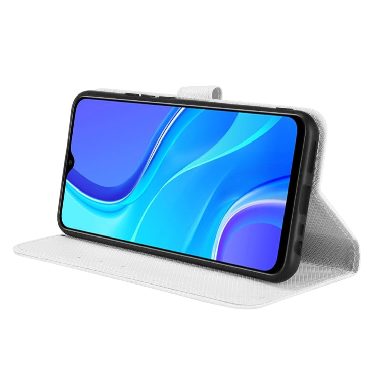 For Xiaomi Redmi 9 Diamond Texture Leather Phone Case