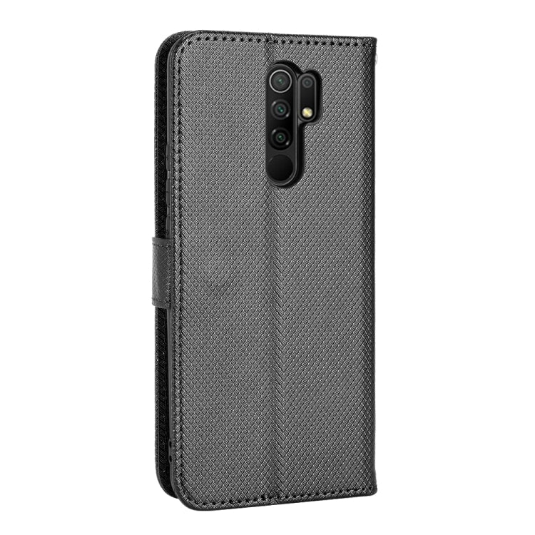 For Xiaomi Redmi 9 Diamond Texture Leather Phone Case