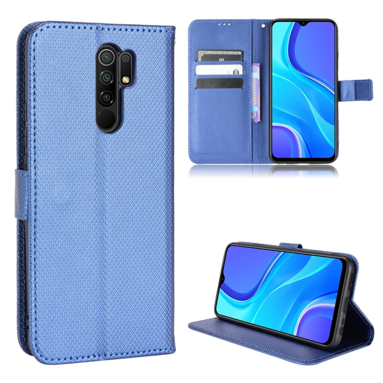 For Xiaomi Redmi 9 Diamond Texture Leather Phone Case