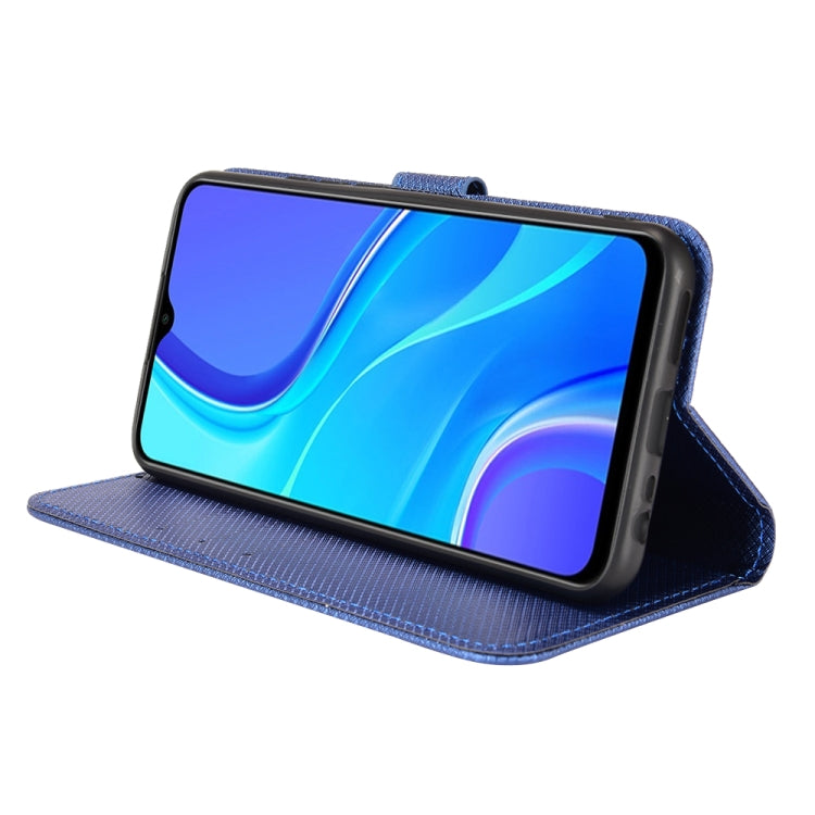 For Xiaomi Redmi 9 Diamond Texture Leather Phone Case