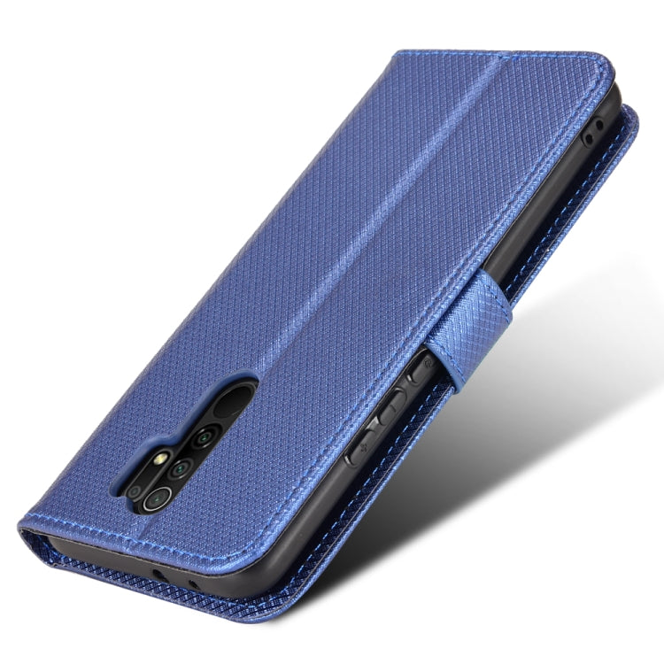 For Xiaomi Redmi 9 Diamond Texture Leather Phone Case