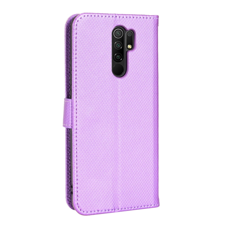 For Xiaomi Redmi 9 Diamond Texture Leather Phone Case