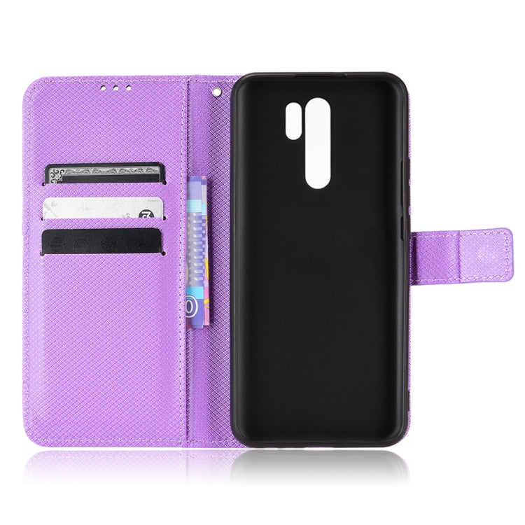 For Xiaomi Redmi 9 Diamond Texture Leather Phone Case