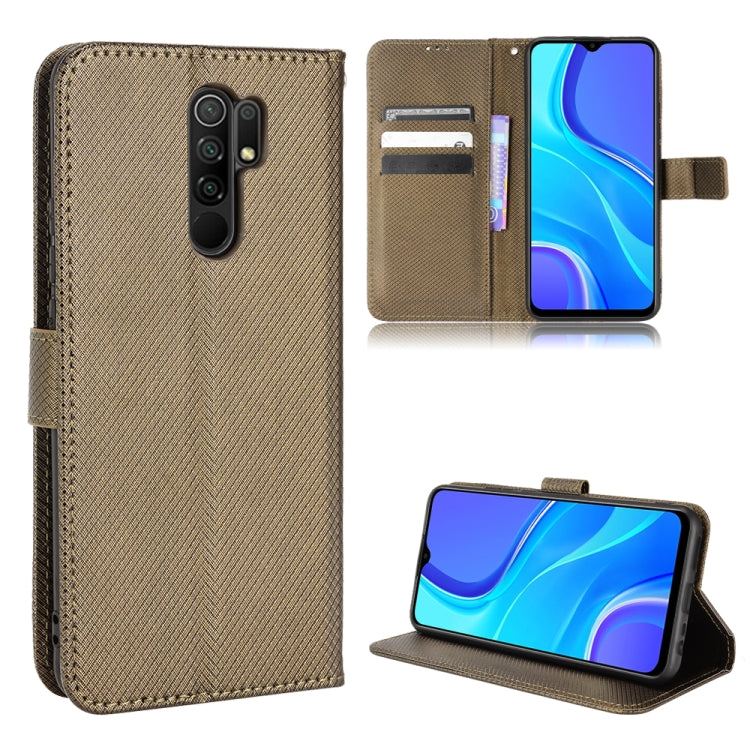 For Xiaomi Redmi 9 Diamond Texture Leather Phone Case