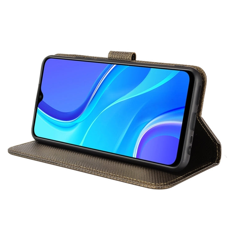 For Xiaomi Redmi 9 Diamond Texture Leather Phone Case