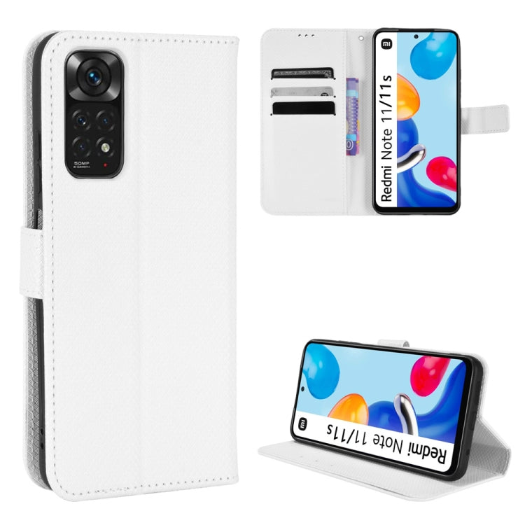 For Xiaomi Redmi Note 11 4G Global / Note 11S Diamond Texture Leather Phone Case