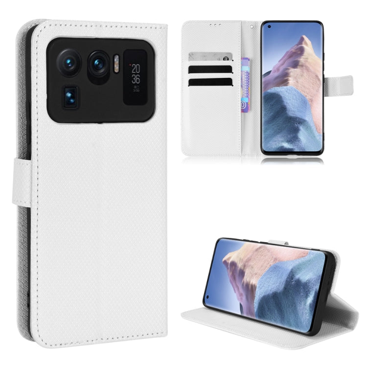 For Xiaomi Mi 11 Ultra Diamond Texture Leather Phone Case