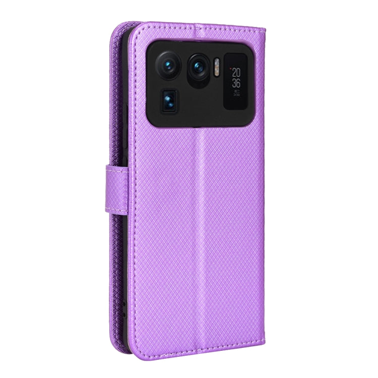 For Xiaomi Mi 11 Ultra Diamond Texture Leather Phone Case