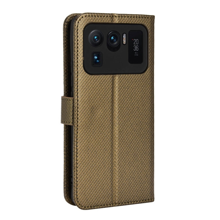 For Xiaomi Mi 11 Ultra Diamond Texture Leather Phone Case