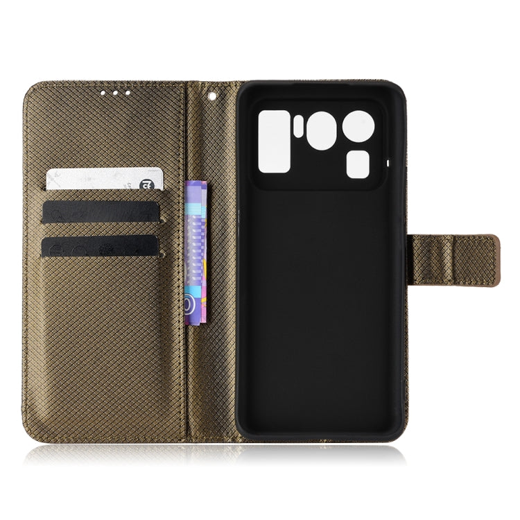 For Xiaomi Mi 11 Ultra Diamond Texture Leather Phone Case