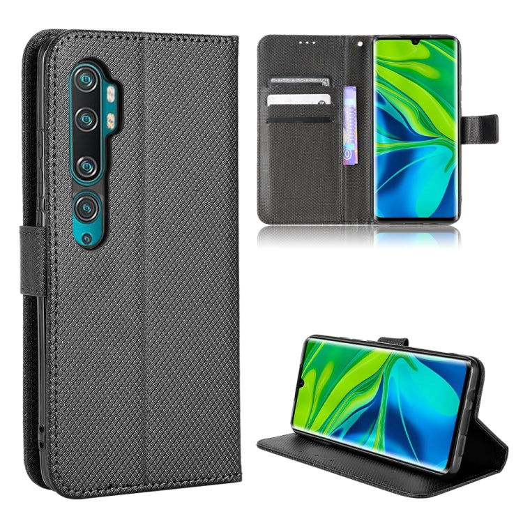 For Xiaomi Mi CC9 Pro / Note 10 / Note 10 Pro Diamond Texture Leather Phone Case
