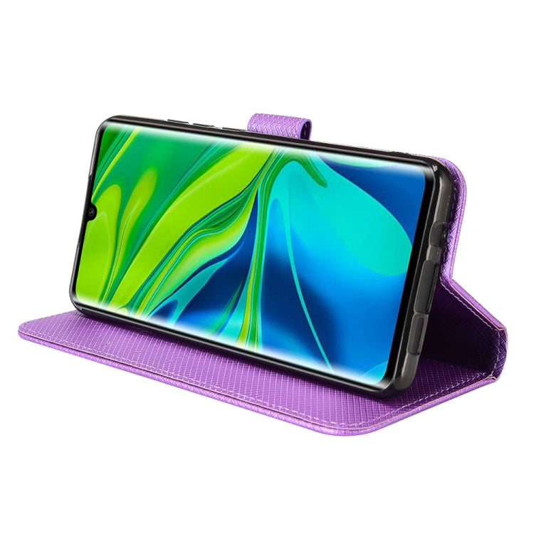 For Xiaomi Mi CC9 Pro / Note 10 / Note 10 Pro Diamond Texture Leather Phone Case