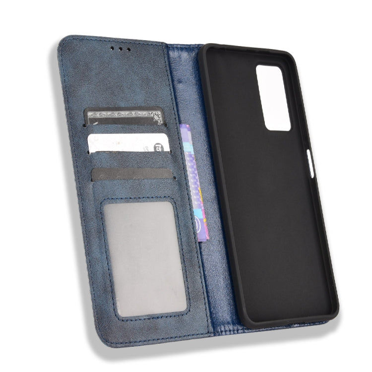 For Xiaomi Redmi Note 11 Pro 4G / 5G Overseas Version Magnetic Buckle Retro Crazy Horse Leather Phone Case