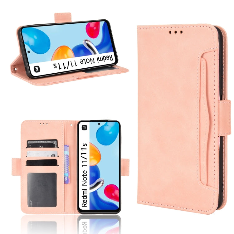 For Xiaomi Redmi Note 11S / Note 11 4G Overseas Version Skin Feel Calf Pattern Leather Phone Case