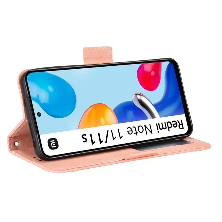 For Xiaomi Redmi Note 11S / Note 11 4G Overseas Version Skin Feel Calf Pattern Leather Phone Case