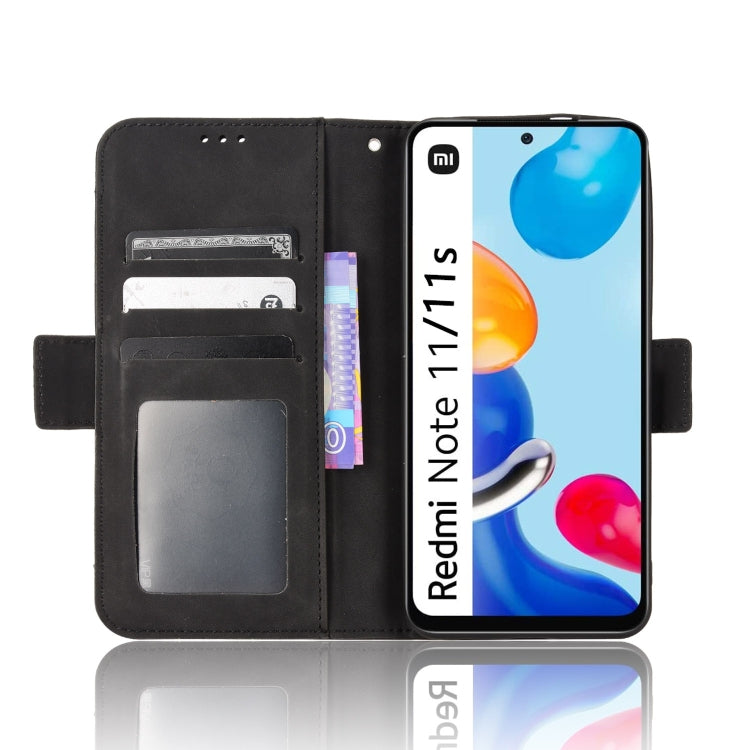 For Xiaomi Redmi Note 11S / Note 11 4G Overseas Version Skin Feel Calf Pattern Leather Phone Case