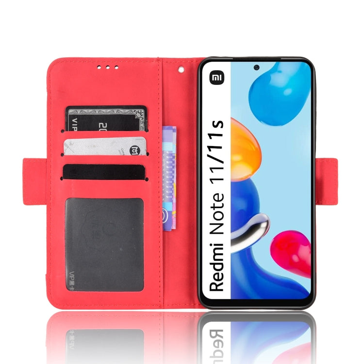 For Xiaomi Redmi Note 11S / Note 11 4G Overseas Version Skin Feel Calf Pattern Leather Phone Case