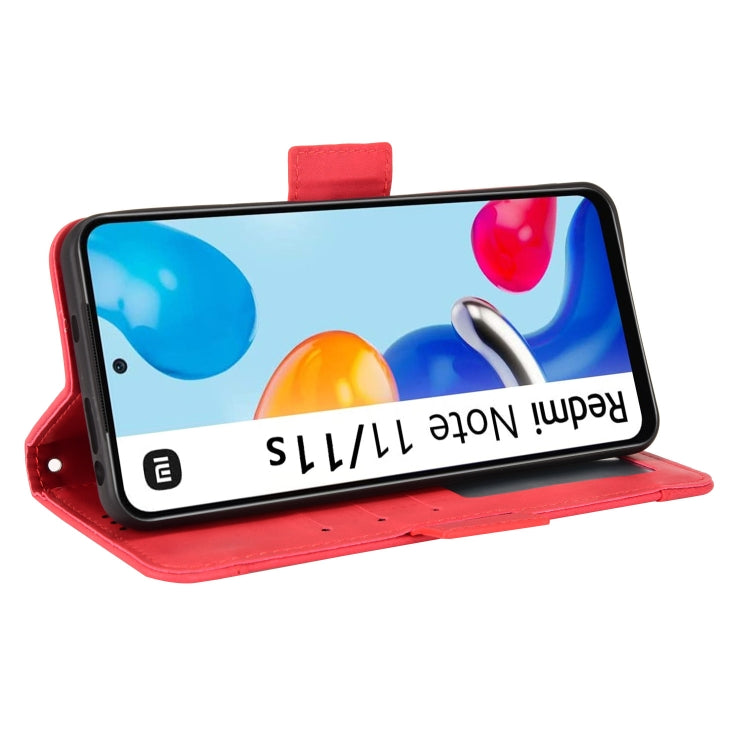 For Xiaomi Redmi Note 11S / Note 11 4G Overseas Version Skin Feel Calf Pattern Leather Phone Case