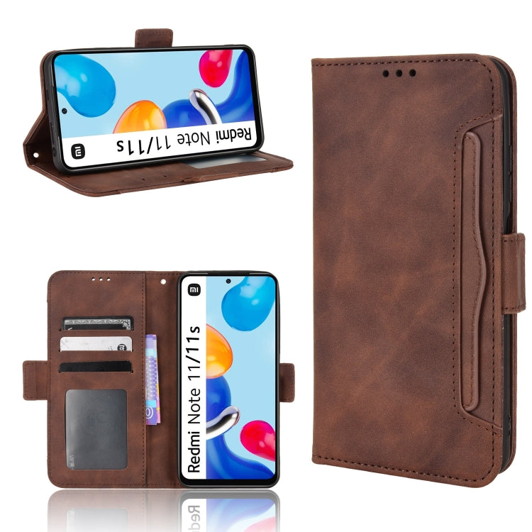For Xiaomi Redmi Note 11S / Note 11 4G Overseas Version Skin Feel Calf Pattern Leather Phone Case