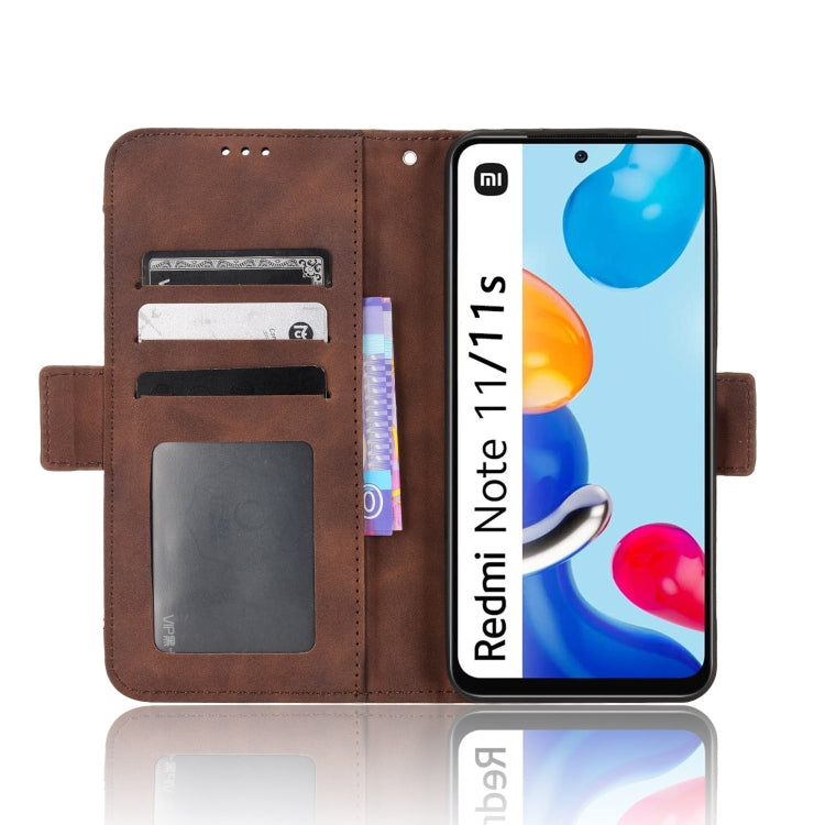 For Xiaomi Redmi Note 11S / Note 11 4G Overseas Version Skin Feel Calf Pattern Leather Phone Case