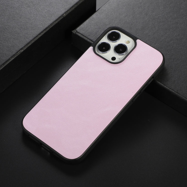 For iPhone 13 Pro Cowhide Texture PU Phone Case