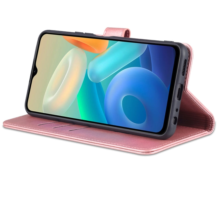 For vivo Y76s 5G / Y74s AZNS Skin Feel Calf Texture Horizontal Flip Leather Phone Case