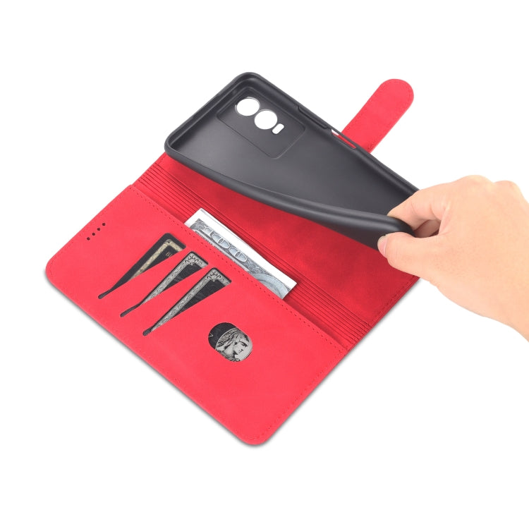 For vivo Y76s 5G / Y74s AZNS Skin Feel Calf Texture Horizontal Flip Leather Phone Case